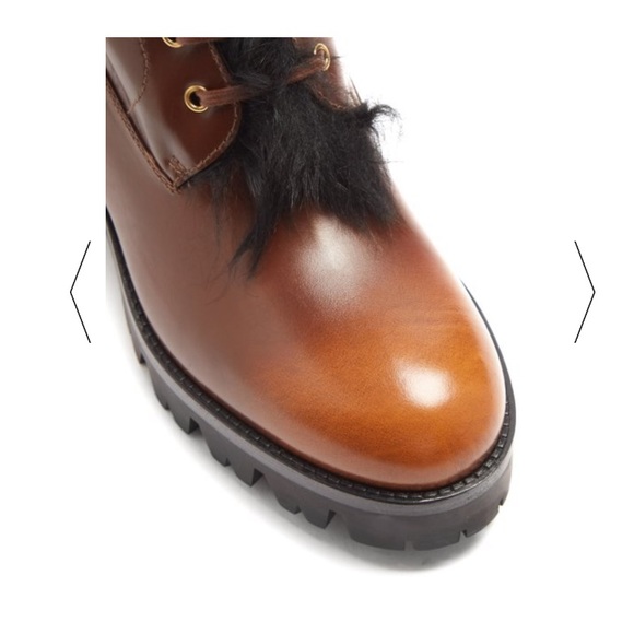 Prada Shearling-lined leather ankle boots - Picture 4 of 14